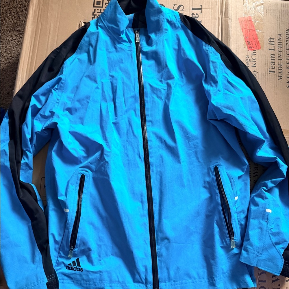 Adidas Men's Vibrant Blue Windbreaker